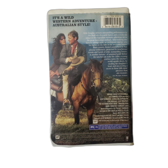 THE MAN FROM SNOWY RIVER Kirk Douglas VHS Video Tape Movie 1982 - Picture 2 of 4